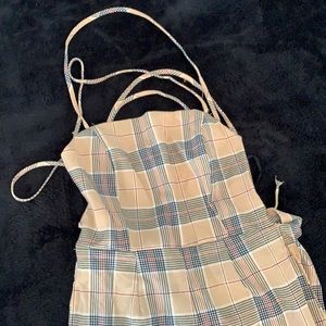 Forever 21 Plaid Jumpsuit